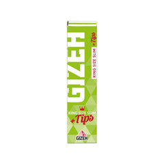 GIZEH - King Size Slim + Tips - Super Fine - Box - 26 Stück