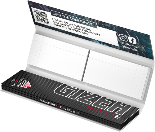 GIZEH - King Size Slim + Tips - WILD - Display - 26 x 34 Stück