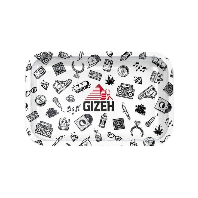 GIZEH - Rolling Tray - 27.5 x 17.5cm - Comic white - Medium