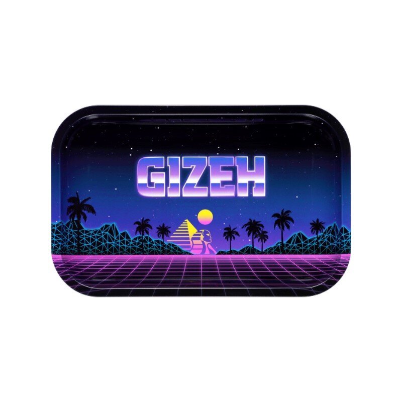 GIZEH - Rolling Tray - 27.5 x 17.5cm - Retro Waves - Medium
