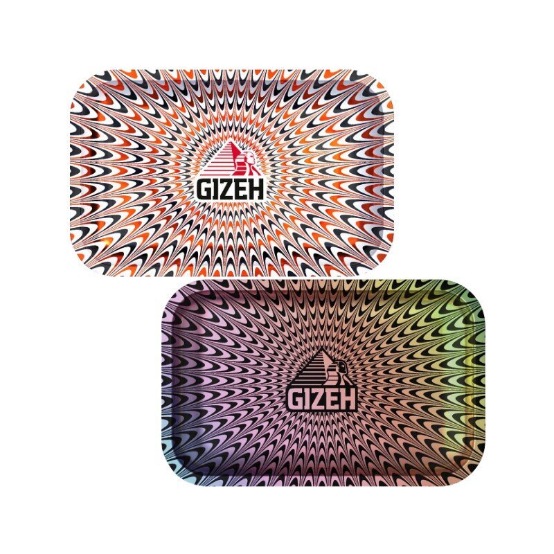 GIZEH - Rolling Tray - 27.5 x 17.5cm - Trippy colored - Medium