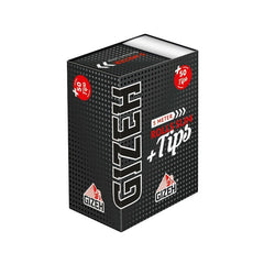 GIZEH - Rolls Slim + Tips - Black - 5 Meter - Box - 20 Stück