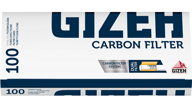 GIZEH Carbon Hülsen mit Aktivkohle (10 x 100 Stk.) 