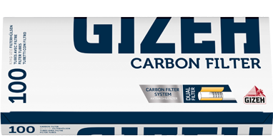 GIZEH Carbon Hülsen mit Aktivkohle (10 x 100 Stk.) 