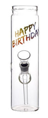 Glas Bottle Bong - Happy Birthday - 22cm
