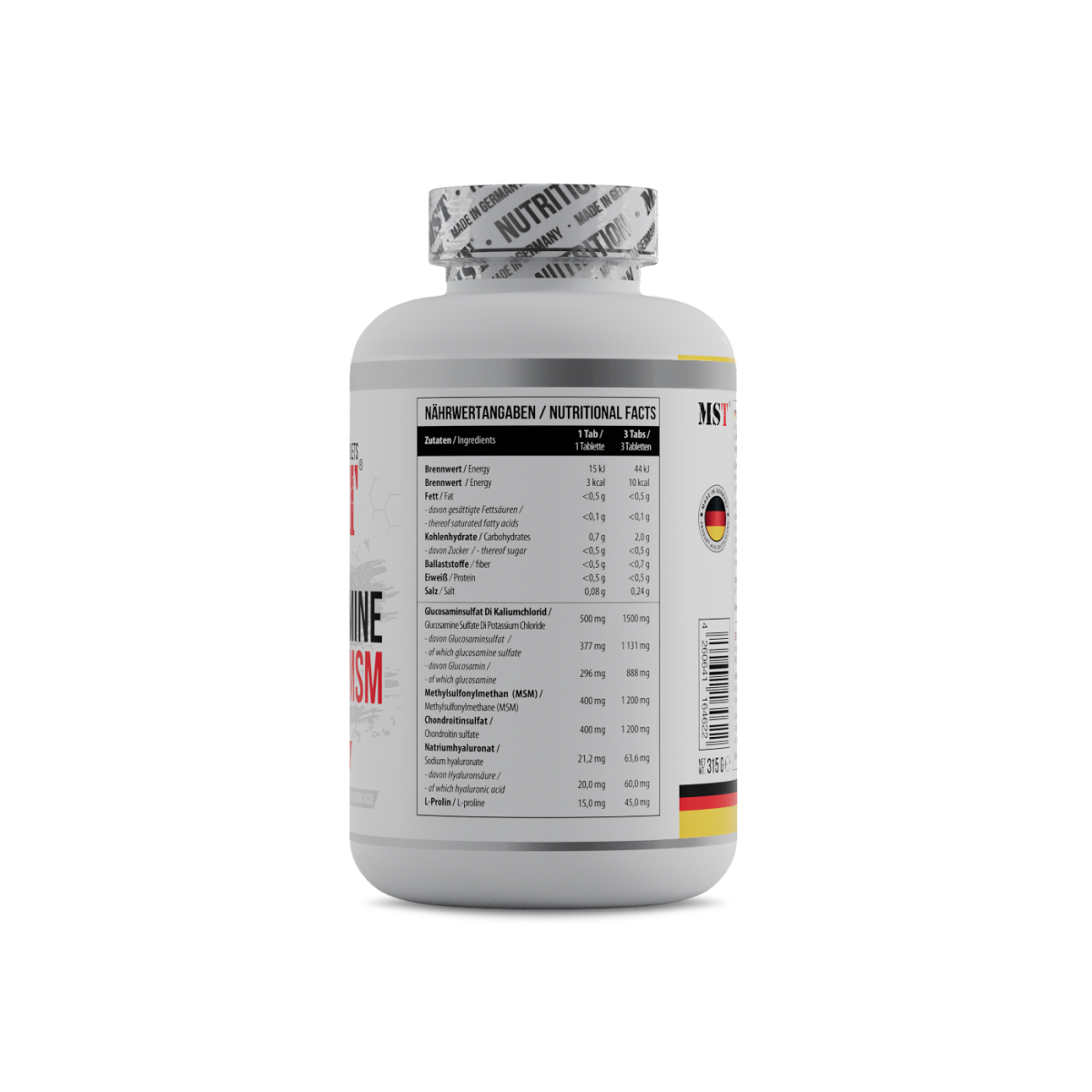 Glucosamin Chondroitin MSM + Hyaluron 180 Tabletten