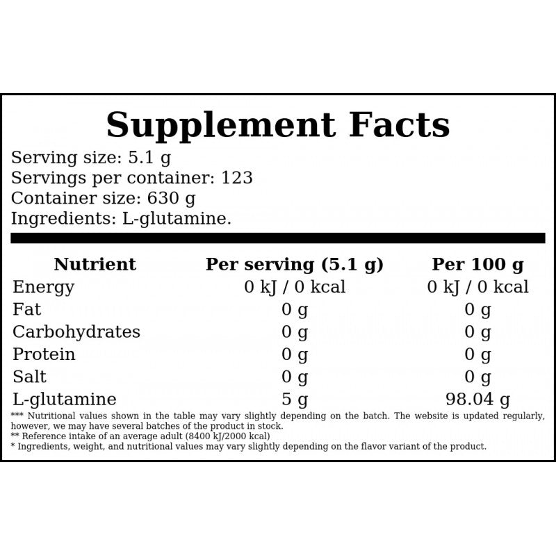 Glutamine - 630g