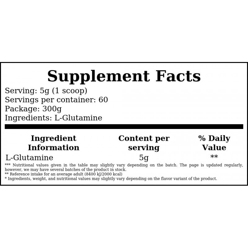Glutamine Pure - 300g x12
