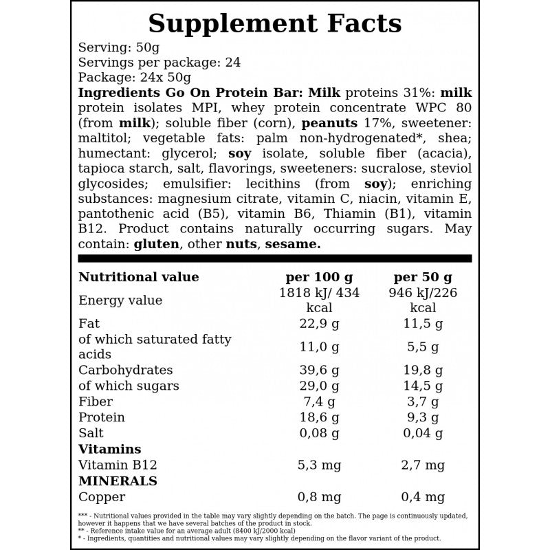 Go On Protein - 50g - Cranberry x24