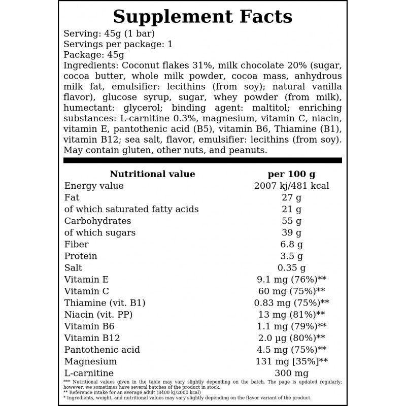 Go On Vitamin - 45g - Coconut x24 - Rabatt
