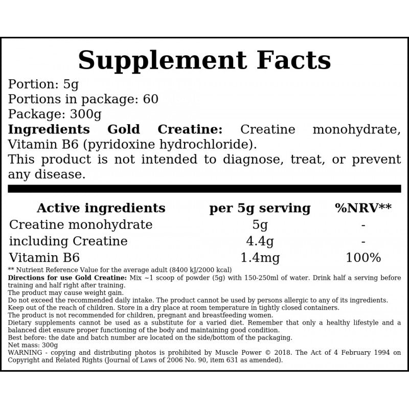 Gold Creatine - 300g