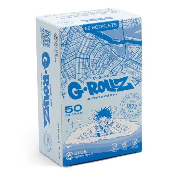G-Rollz Lightly Dyed Blue Papers 1 1/4 (50er)
