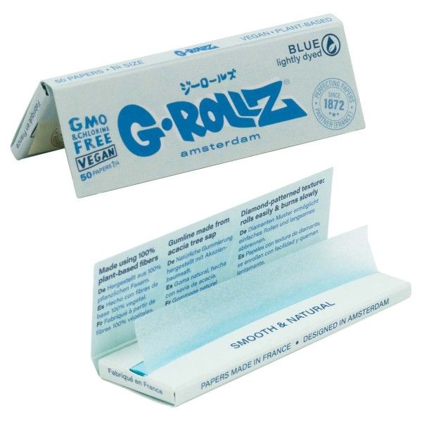 G-Rollz Lightly Dyed Blue Papers 1 1/4 (50er)