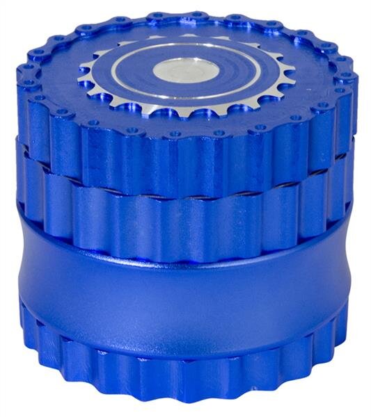Grinder Alu Chain - 62mm - 6 Layers - Blue