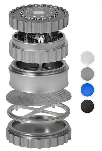 Grinder Alu Chain - 62mm - 6 Layers - Silver