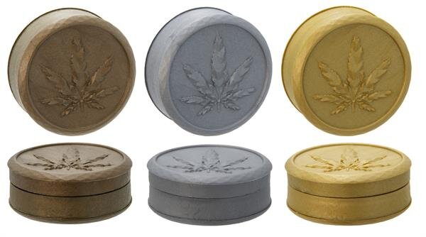 Grinder Plastic - Soft Touch - 50mm - 3 Layers - Display - 24 Stück