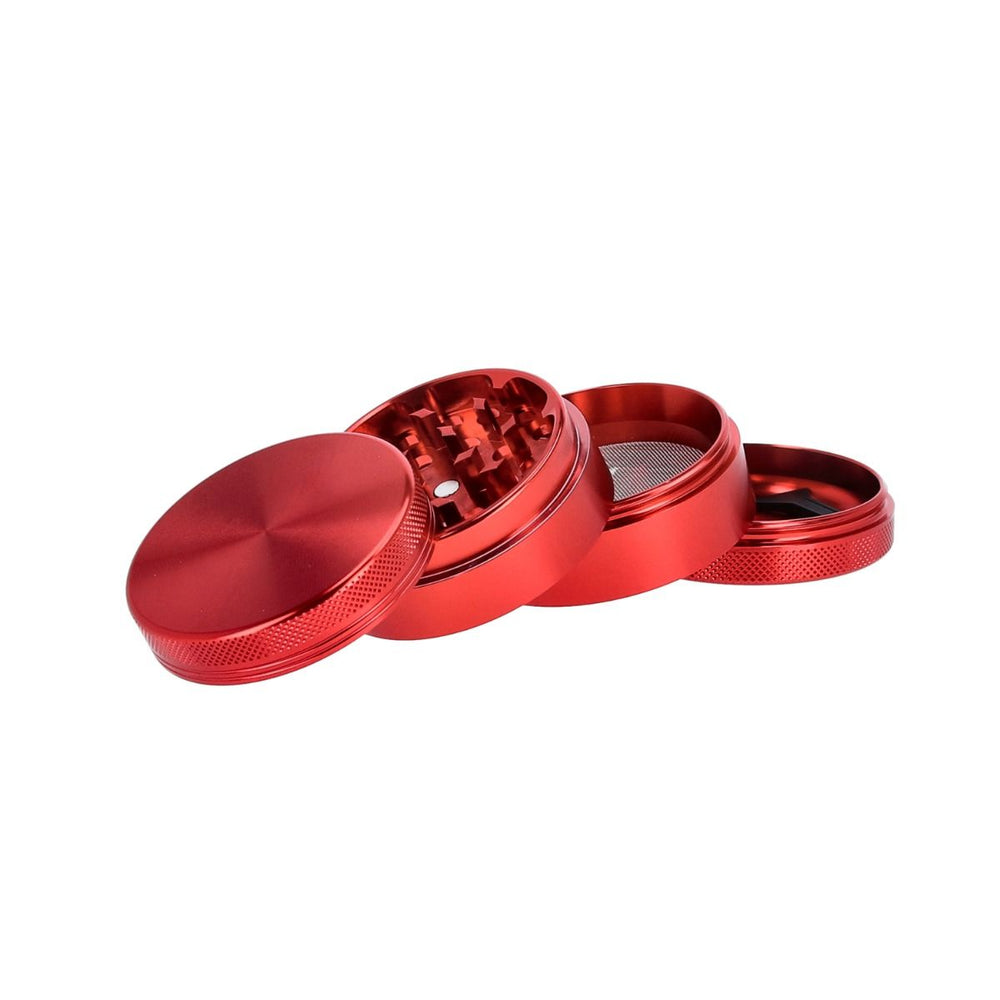 Aluminium Grinder Rot, 45mm, 4tlg.
