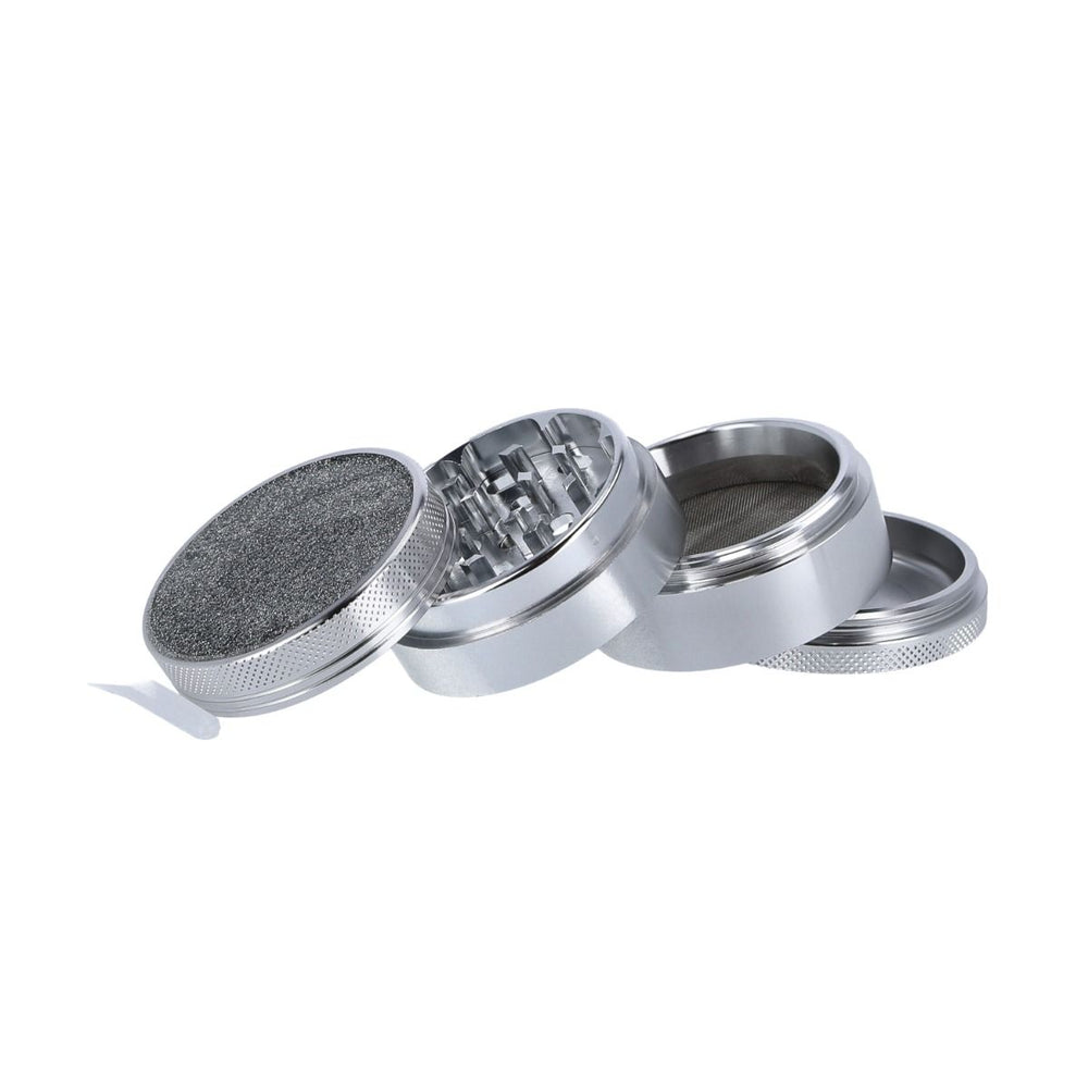 Grinder Aluminium Shiny Top, silber, 4tlg.