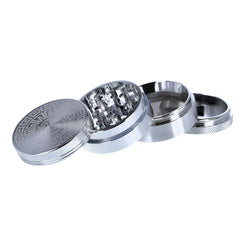 Ohia GrinderAluminium Classic Maya, silber, 4tlg.