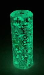 Growpoint - Spiral Glass Tip - Fluorescent - 7 Loch - 12mm - 1 Stück