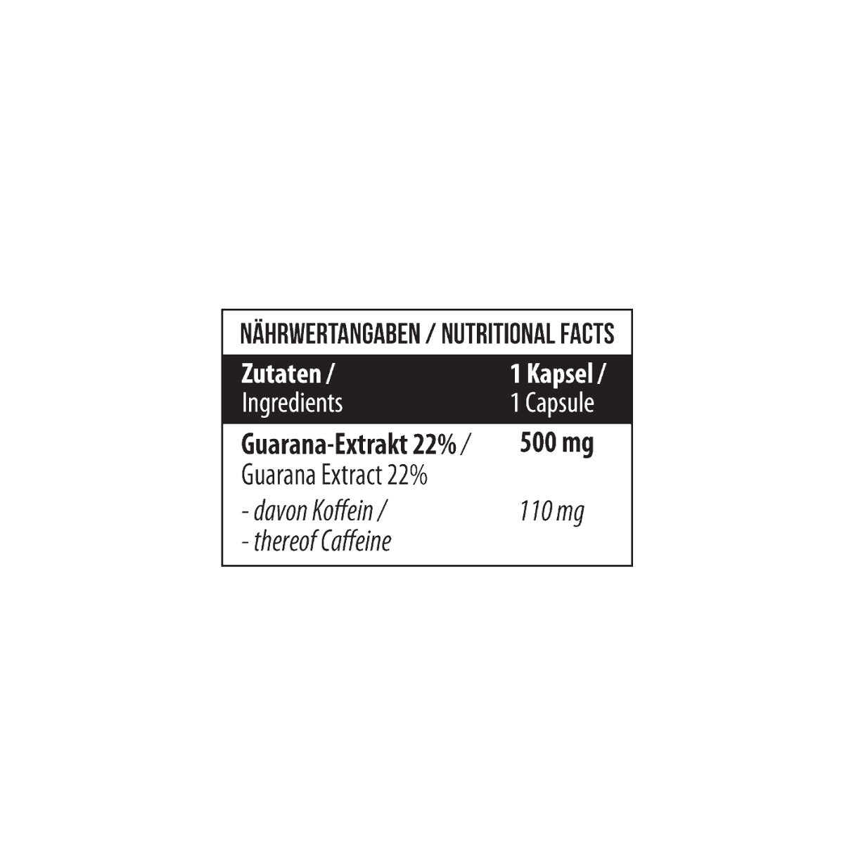 Guarana 22% 120 Kapseln