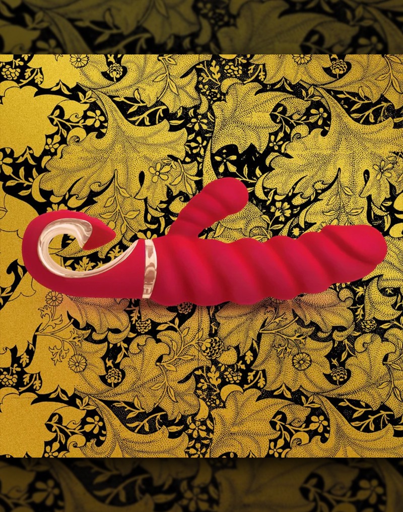 Gvibe - GCandy Mini - Gerippter Rabbit-Vibrator - Rot