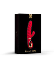 Gvibe - GCandy Mini - Gerippter Rabbit-Vibrator - Rot