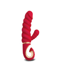 Gvibe - GCandy Mini - Gerippter Rabbit-Vibrator - Rot