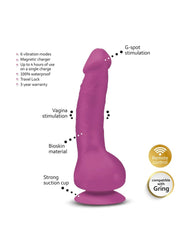 3: Gvibe - Greal Mini - Vibrierender Dildo - Fuchsia