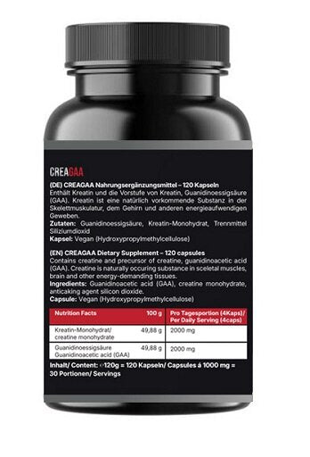 #GYMJUICE - CREAGAA 120 Kapseln