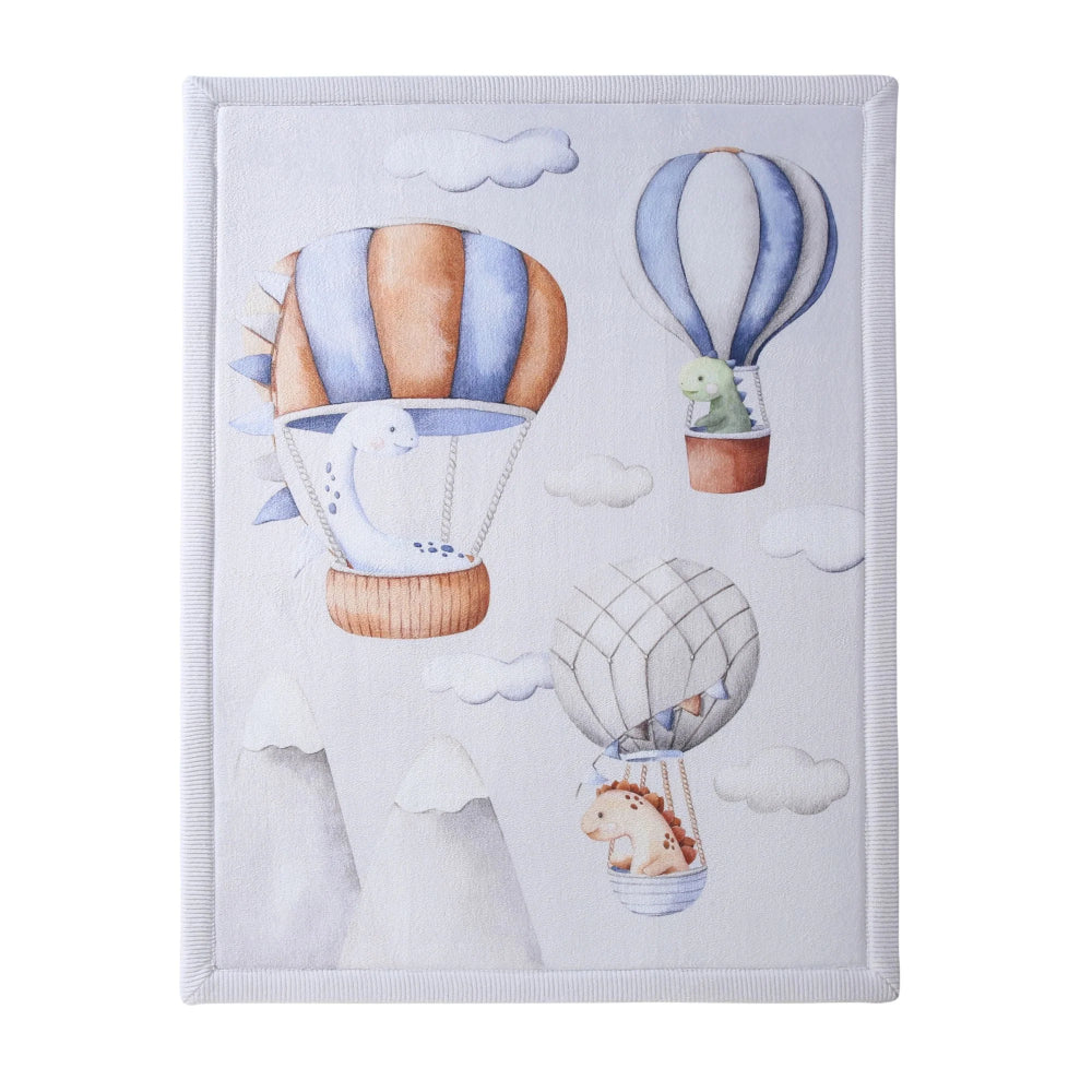 Hakuna Matte Samtmatte, Wolke Spielmatte, 1.7 x 1.2 m, Dinosaur Balloons