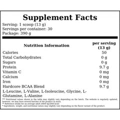 Hardcore BCAA - 390g - Blue Raspberry x12