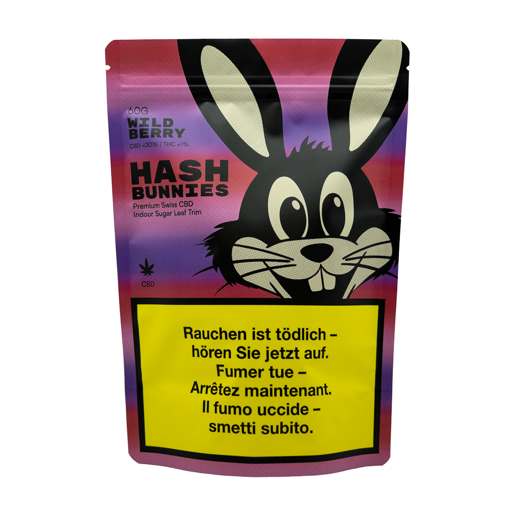 Hash Bunnies - CBD Indoor Trim - Wild Berry - 60g