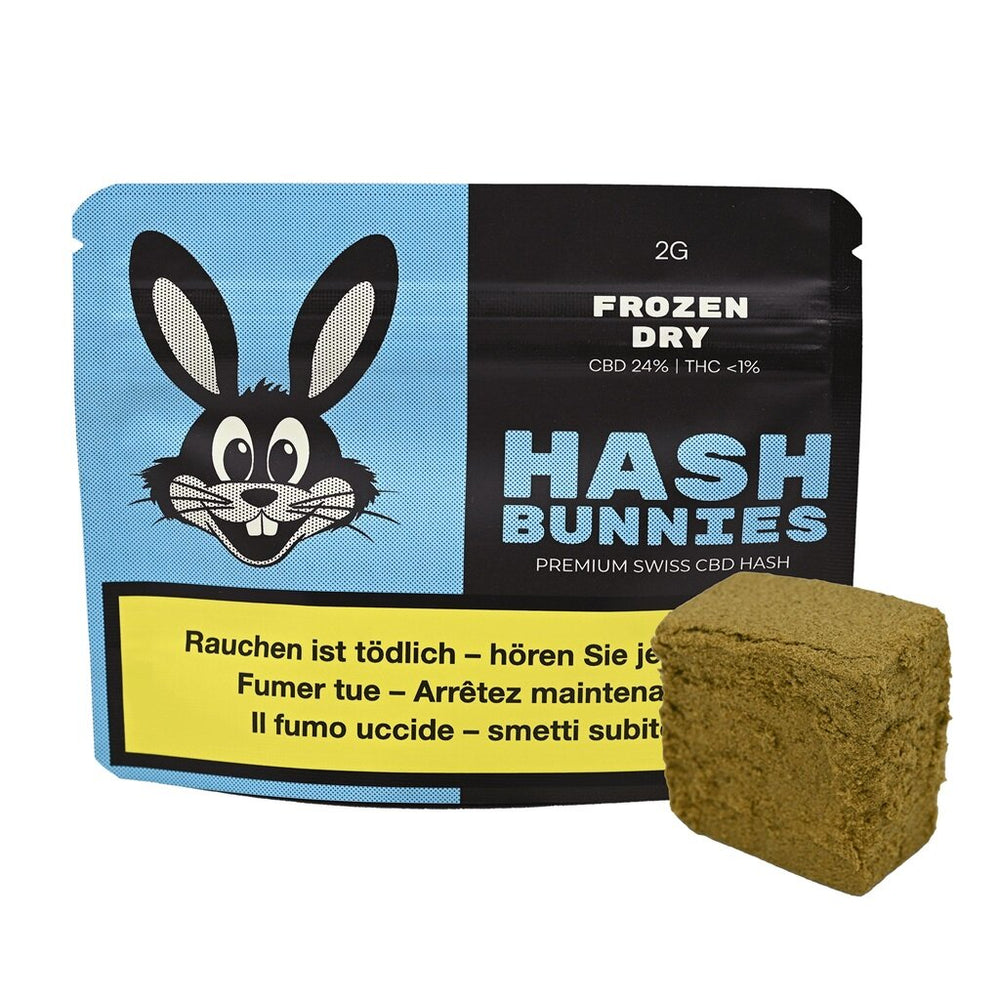 Hash Bunnies - Premium Swiss CBD Hash - Frozen Dry - 2g