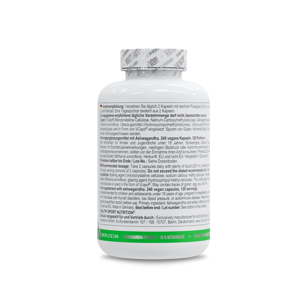 Healthy® Ashwagandha 10% Withanolide 240 Kapseln