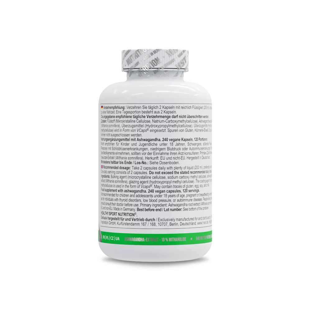 Healthy® Ashwagandha 10% Withanolide 240 Kapseln