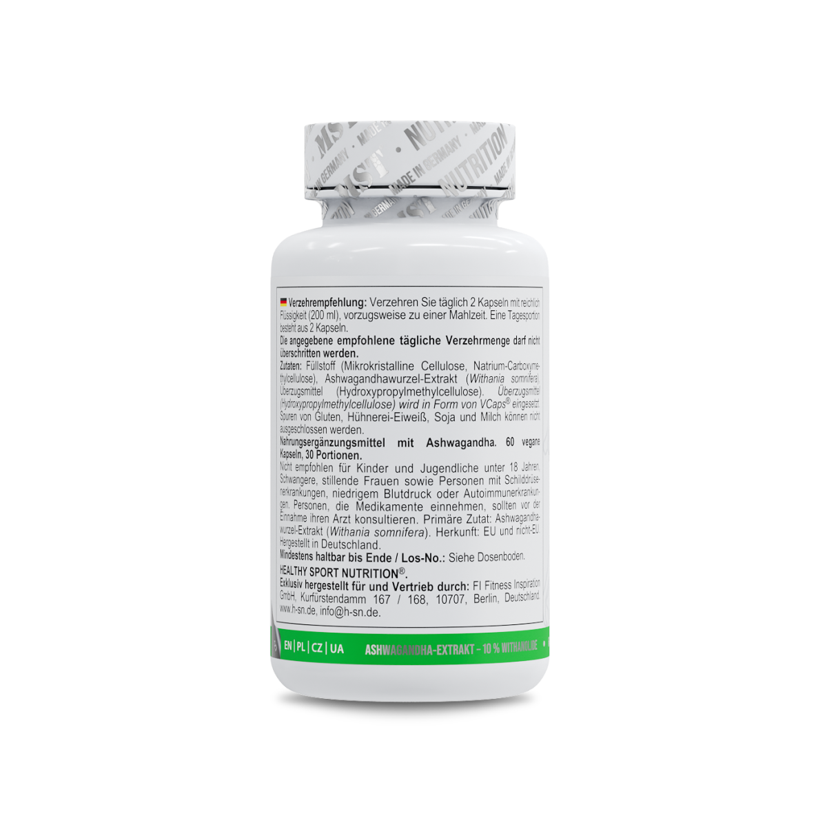 Healthy® Ashwagandha 10% Withanolide 60 Kapseln