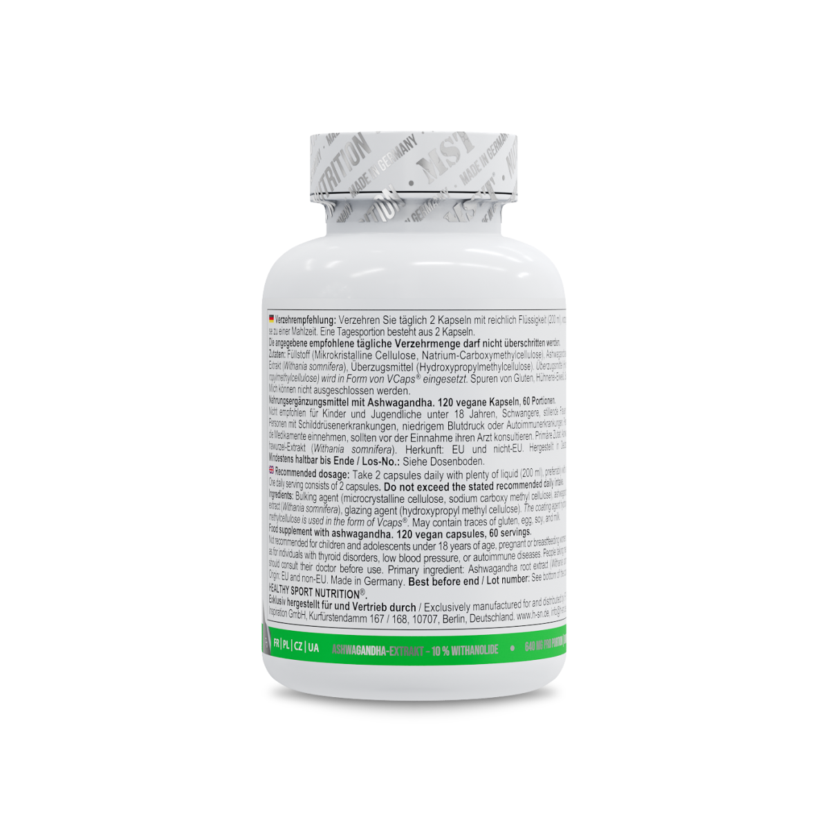 Healthy® Ashwagandha 10%Withanolide 120 Kapseln