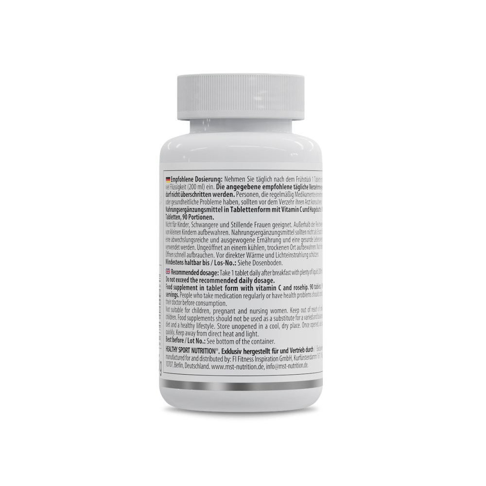 Healthy Vitamin C + Rosehip 1000mg 100 tab