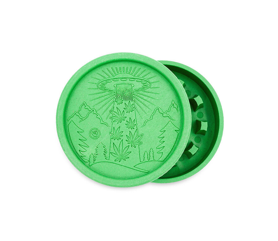 Hemp Grinder - 420 Alien - 55mm - 2 Layers - Display - 8 Stück