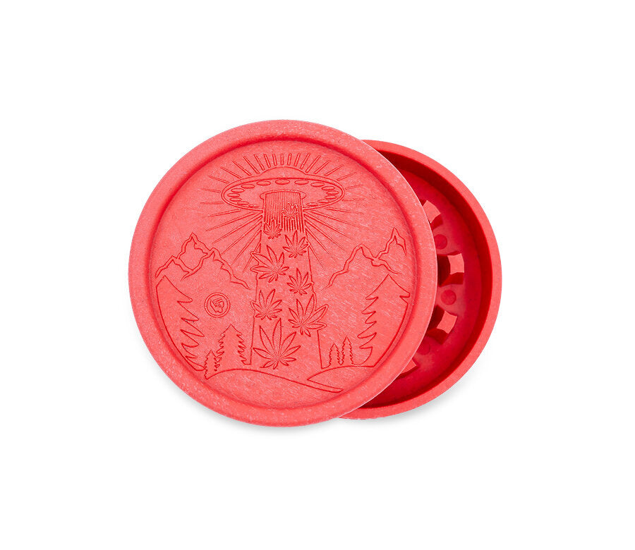 Hemp Grinder - 420 Alien - 55mm - 2 Layers - Display - 8 Stück