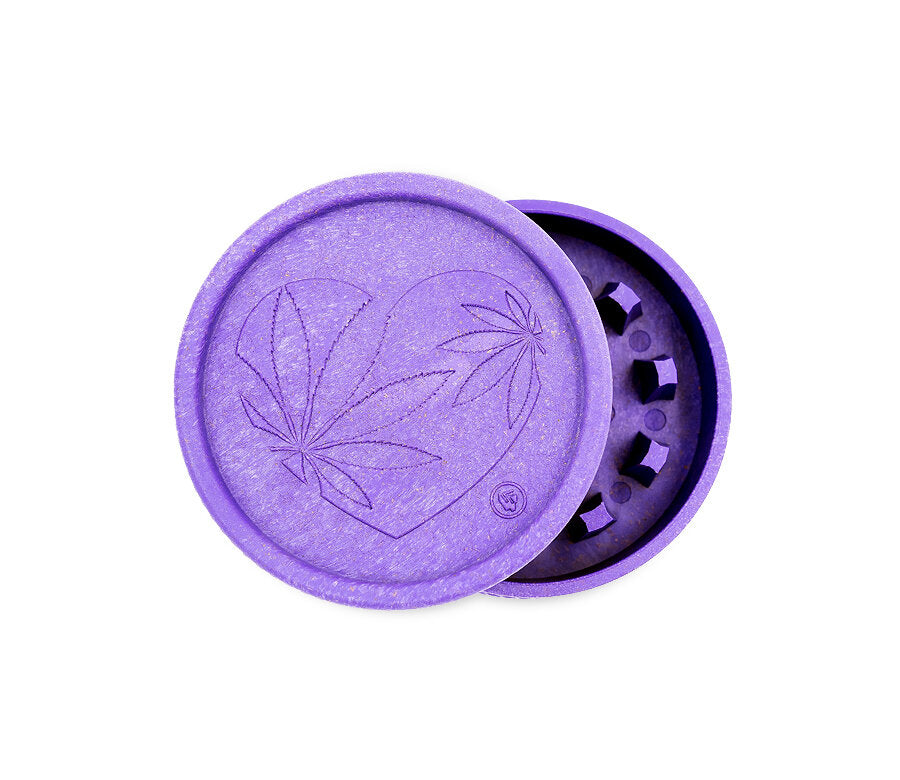 Hemp Grinder - 420 Heart - 55mm - 2 Layers - Display - 8 Stück