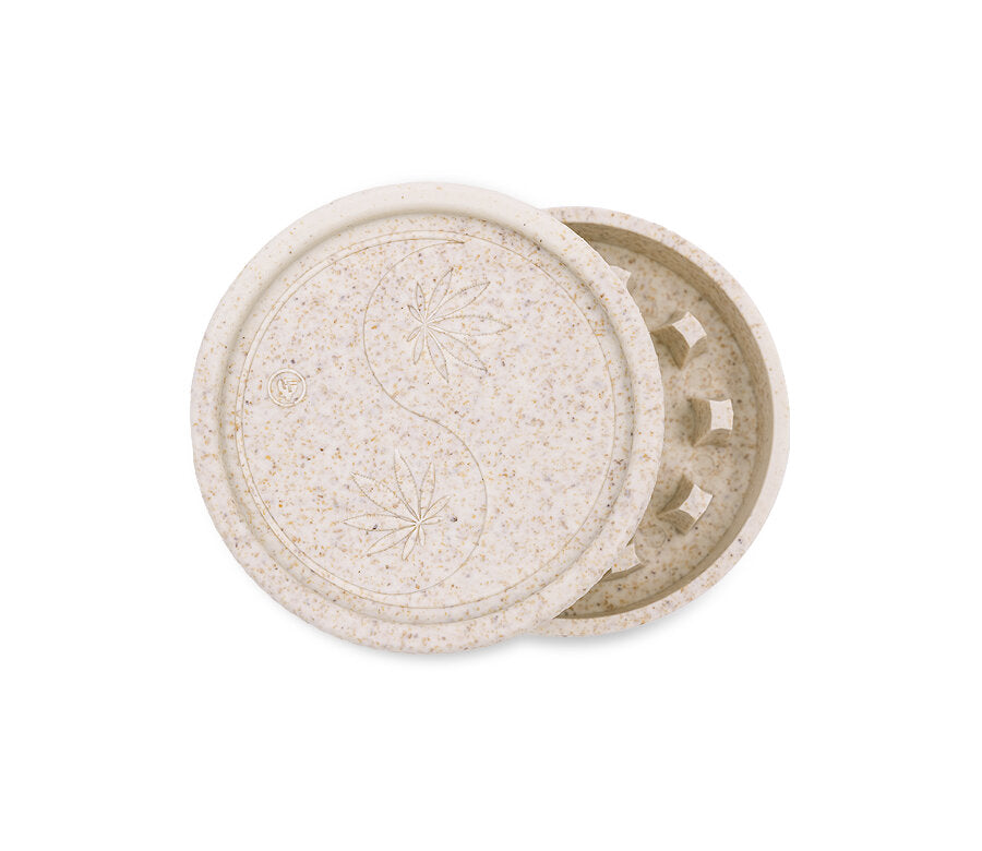 Hemp Grinder - 420 Yin Yang - 55mm - 2 Layers - Display - 8 Stück