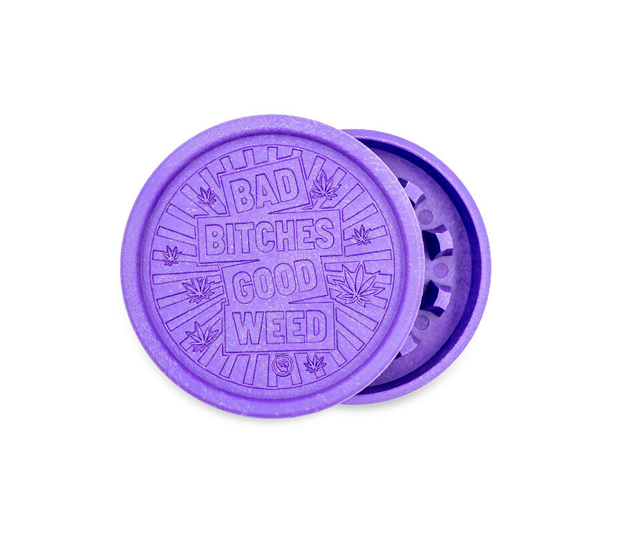 Hemp Grinder - Bad Bitches - 55mm - 2 Layers - Display - 8 Stück