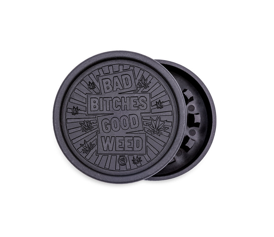 Hemp Grinder - Bad Bitches - 55mm - 2 Layers - Display - 8 Stück