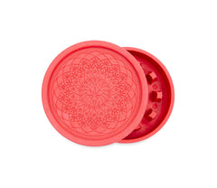 Hemp Grinder - Leaf Pattern - 55mm - 2 Layers - Display - 8 Stück