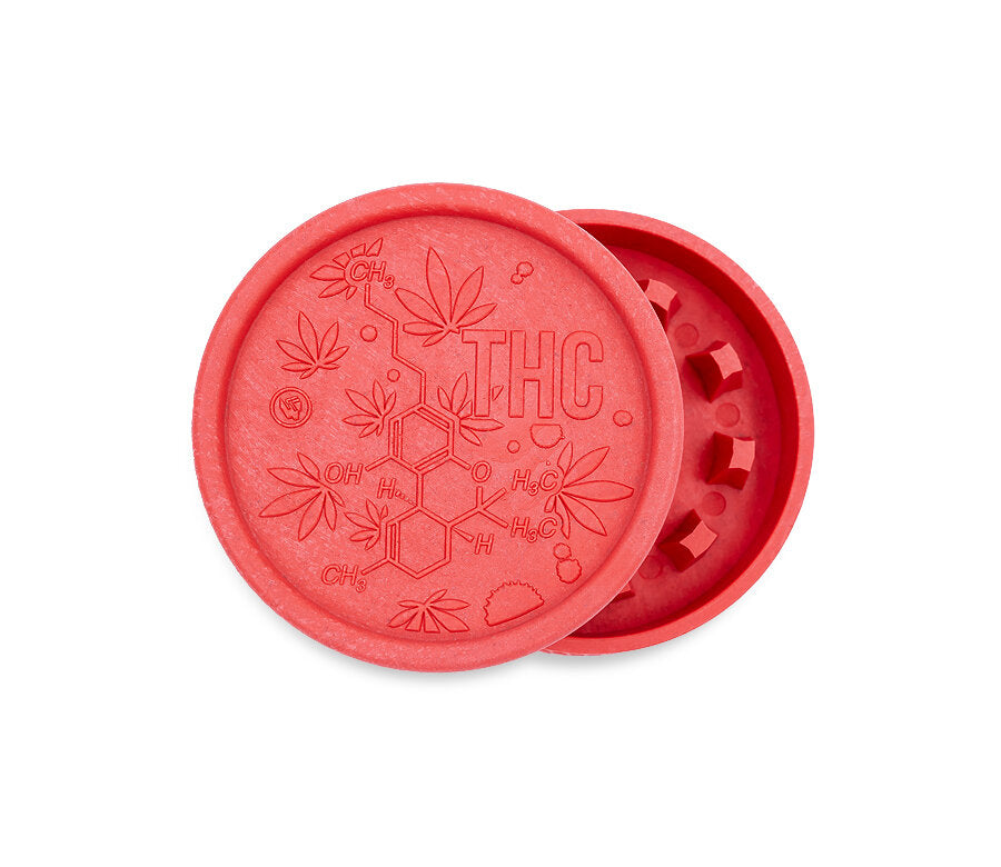 Hemp Grinder - THC Molecule - 55mm - 2 Layers - Display - 8 Stück