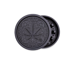 Hemp Grinder - Trance Leaf - 55mm - 2 Layers - Display - 8 Stück