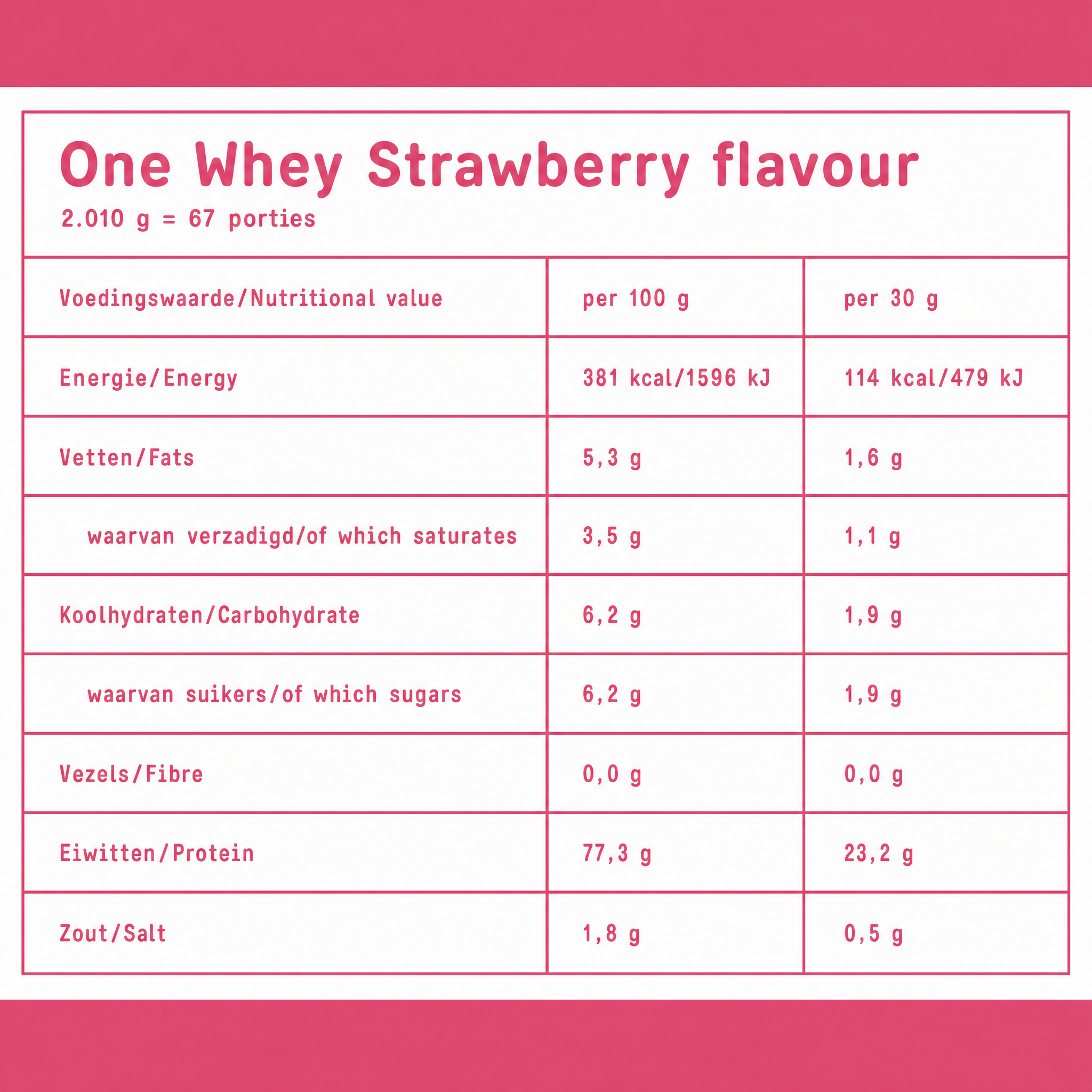Fit & Co One Whey - 2010 g