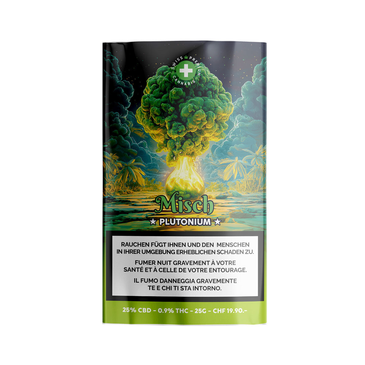 High Level Genetics - Plutonium - Indoor CBD Misch - 25g